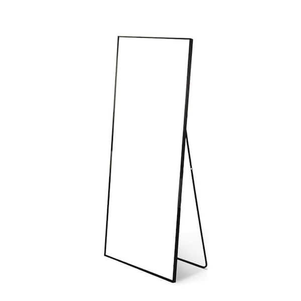 Unbranded 16 in. W x 59 in. H Rectangular Gold Metal Full Length Floor Mirror