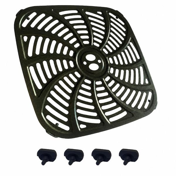 8.3 x 8.3 in Square Non-Stick Grill Pan Replacement Crisper Tray for Gourmia 8 Qt Square Air Fryer GAF856