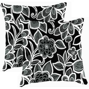 16 in. L x 16 in. W x 4 in. T Outdoor Throw Pillow in Halsey Shadow (2-Pack)