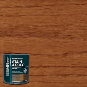 1 qt. #TIS-360 Antique Walnut Gloss Semi-Transparent Water-Based Interior Stain and Poly in One
