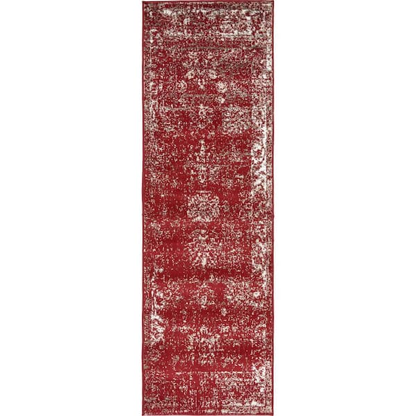 Unique Loom Sofia Casino Burgundy 2' 0 x 6' 7 Runner Rug