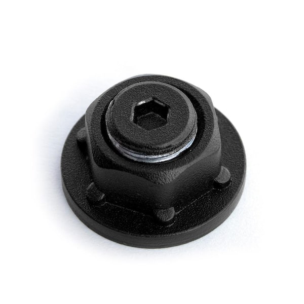 OWT Ornamental Wood Ties 1-3/4 in. Aluminum Hex Cap Nut (4-Pack)