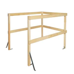 Wooden Universal Balustrade Railing for Attic Ladder 34 in. x 55 in.