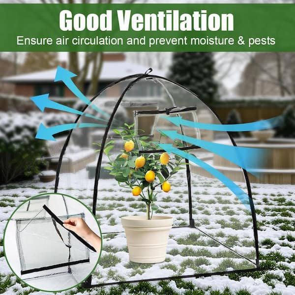 Housse De Protection Pour Pots De Fleurs Et Semis - Cloche À Légumes Transparente Pour Intérieur - Couvercle Isolant Thermorégulateur 10X Humidité Anti-Pluie pour Mini Pots de Culture Serres Pépinière