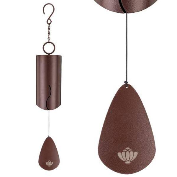 Burgundy Weather Resistant Steel Wind Bell with Hook