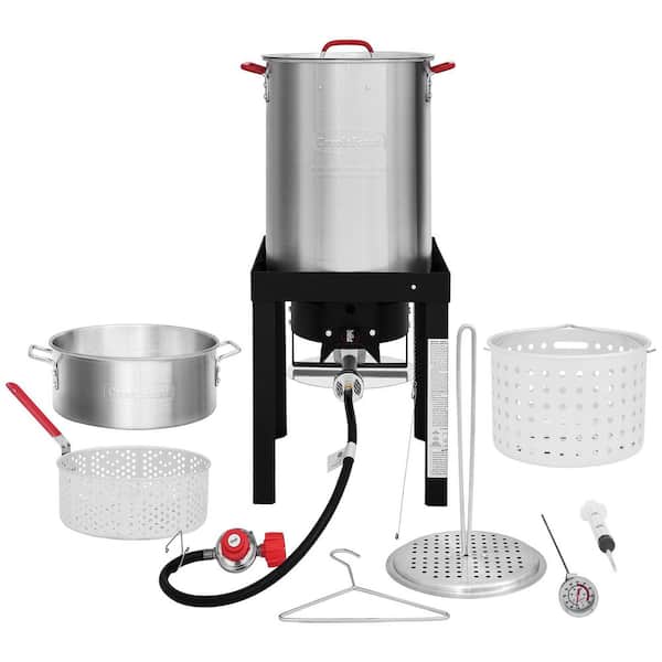 30 Qt. Turkey and 10 Qt. Fish Fryer Boiler Steamer Set