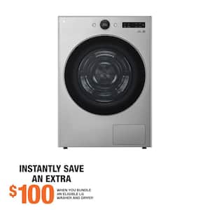 7.8 cu. ft. Dual Heat Pump ventless Electric Dryer with DirectDrive Motor, 6 Motion and AI Sensor Dry in Graphite Steel