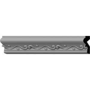 SAMPLE - 3/4 in. x 12 in. x 2 in. Urethane Florence Chair Rail Moulding