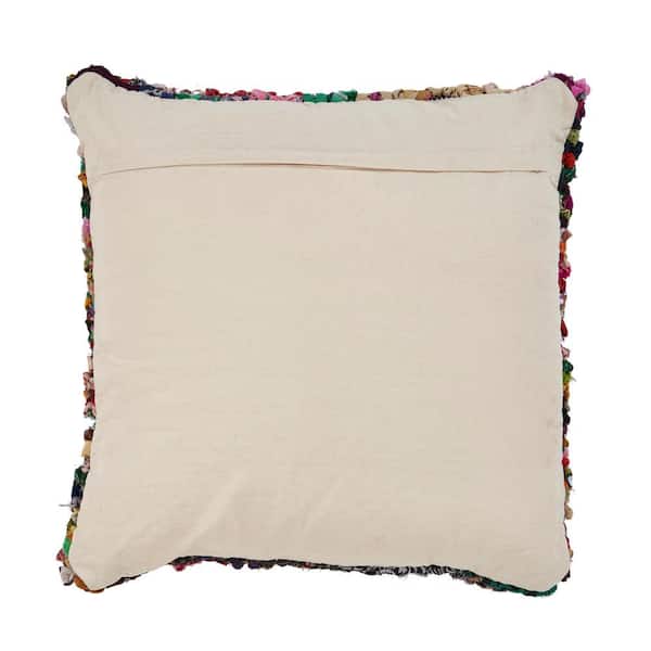 Ivory Embroidered Tufted Arch Throw Pillow by World Market