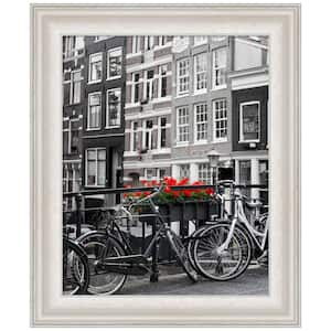 Opening Size 16 in. x 20 in. Trio White Wash Silver Picture Frame