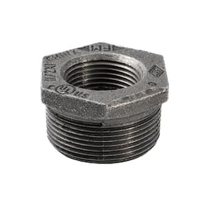 1-1/2 in. x 1 in. Black Malleable Iron Hex Bushing Fitting