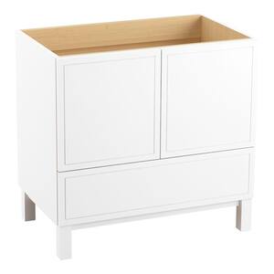 Jacquard 36 in. Bath Vanity Cabinet Only in Linen White