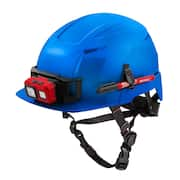 BOLT Blue Type 2 Class E Front Brim Non-Vented Safety Helmet (2-Pack)