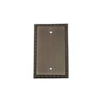 Pewter No Gang Blank Plate Wall Plate (1-Pack)