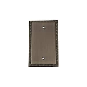 Pewter No Gang Blank Plate Wall Plate (1-Pack)