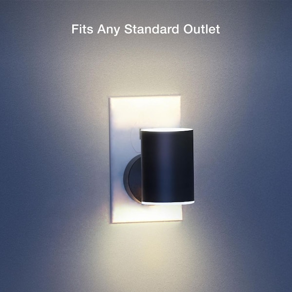 AURA LED Sconce Cylinder Night Light 2PK 30710HD - The Home Depot