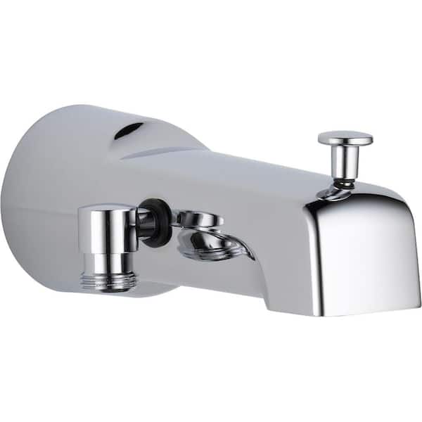 Delta 6.5 in. Long Pull-Up Diverter Tub Spout in Chrome