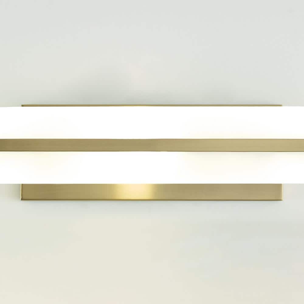 Satin Brass 3-Light Outdoor Cylinder Wall Sconce
