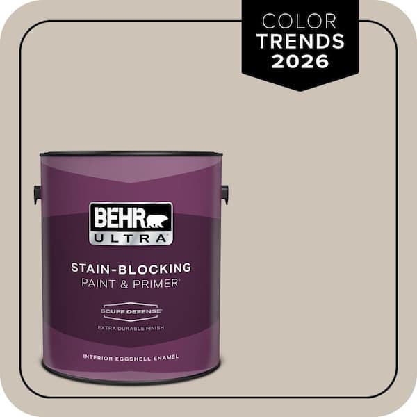 BEHR ULTRA 1 gal. #720C-3 Wheat Bread Extra Durable Eggshell Enamel Interior Paint & Primer