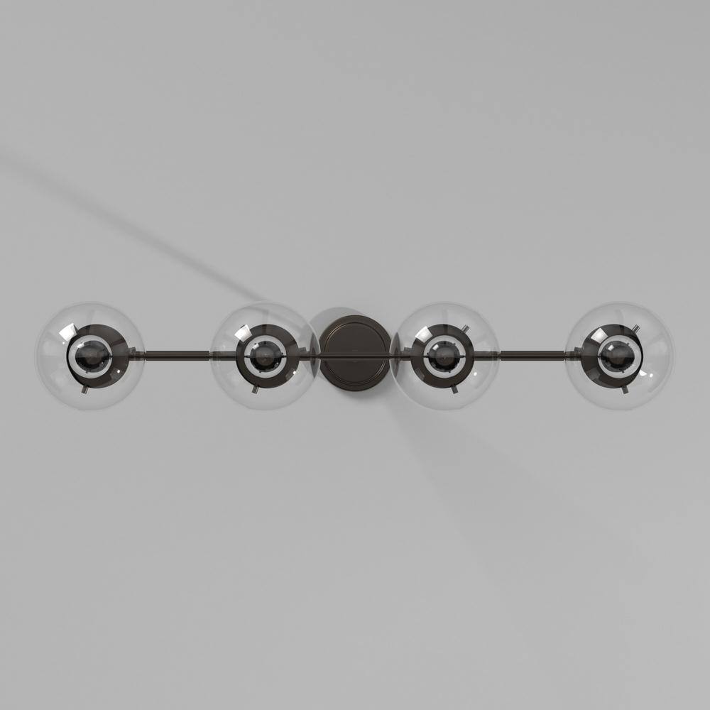 Knoll Modern Globe 4-Light Island Pendant in Oil Rubbed Bronze