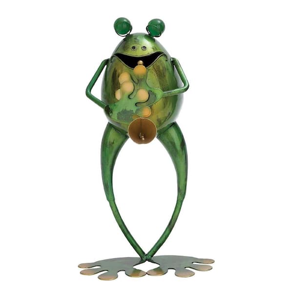 ORE International 14 in. H x 8 in. L x 4 in. W Metal Musician Frog