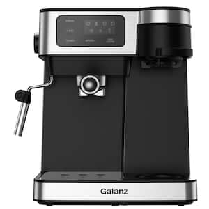 2- Cup Stainless Steel Espresso Machine with Steam Wand and Drip Coffee Machine