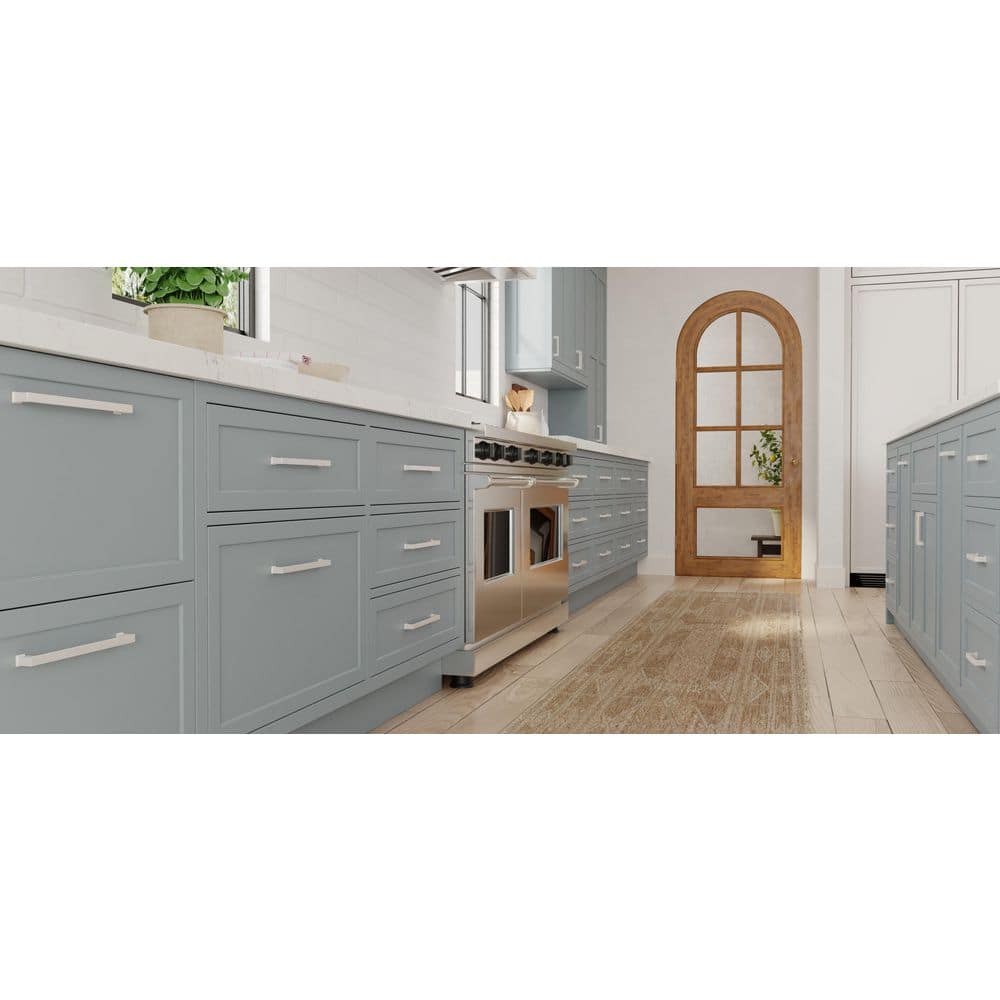 Chelsey 4" Satin Nickel Rectangular Bar Pull Multipack