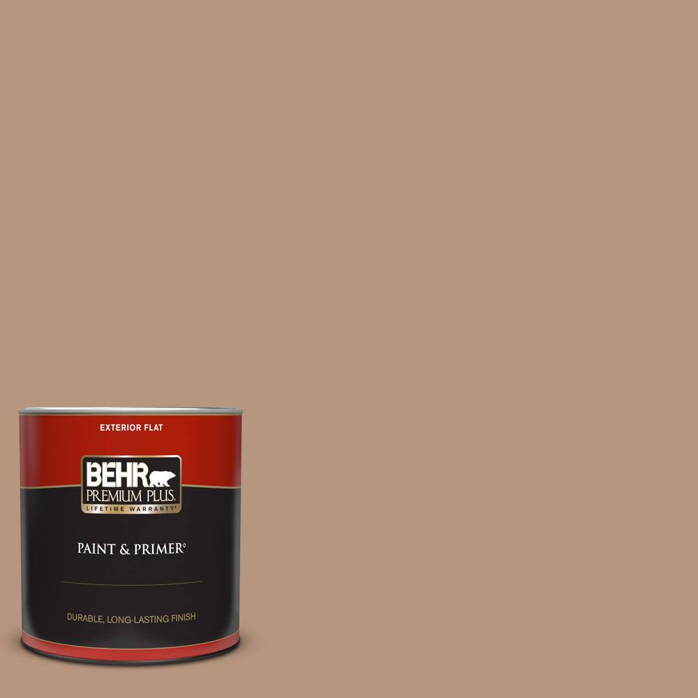 BEHR PREMIUM PLUS 1 qt. S2204 Potters Clay Flat Exterior Paint