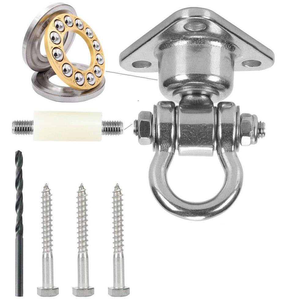 1 Pack Silent Bearing Swivel Swing Hanger Stainless Steel Heavy Duty 180°+360° Swivel Swing Hook 1500 lb Capacity price history on PriceWatchPro