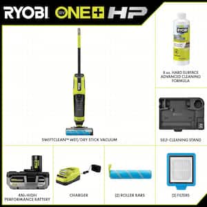 ONE+ HP 18V Brushless Cordless Wet/Dry Stick Mop and Vacuum Kit with 4.0 Ah Battery and Charger