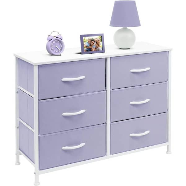 Sorbus Freestanding 6-Drawer 6.25 in. x 14.25 in. 1-Cube Acrylic Cosmetic  Organizer in Purple MUP-SET-42PU - The Home Depot