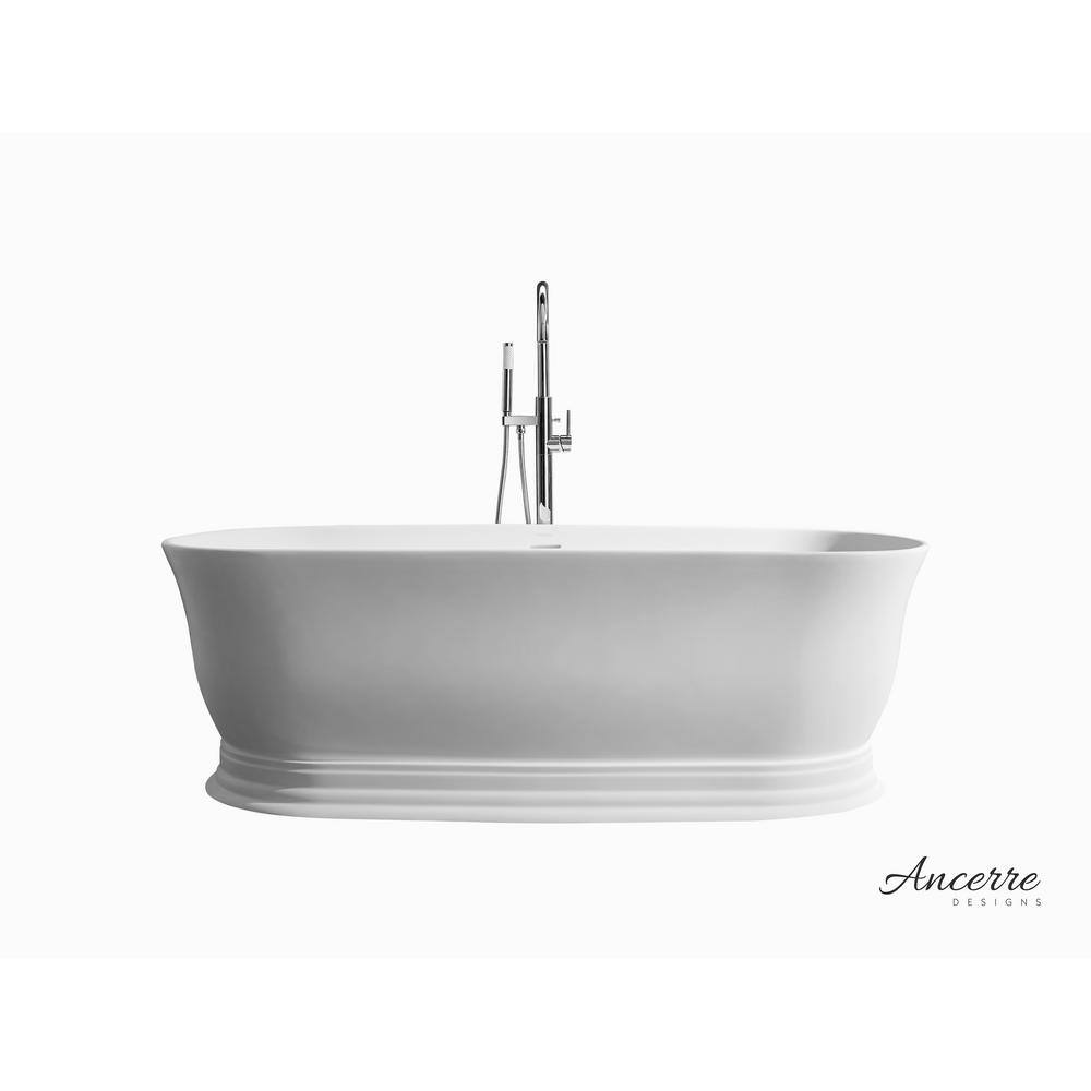Heritage 70.9'' Matte White Acrylic Freestanding Bathtub
