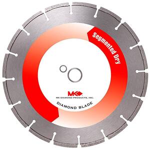 14 in. Dry Cutting General Purpose Segmented Diamond Blade For Cured Concrete.
