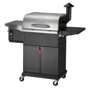 573 sq. in. Pellet Grill and Smoker in Stainless Steel with PID Controller