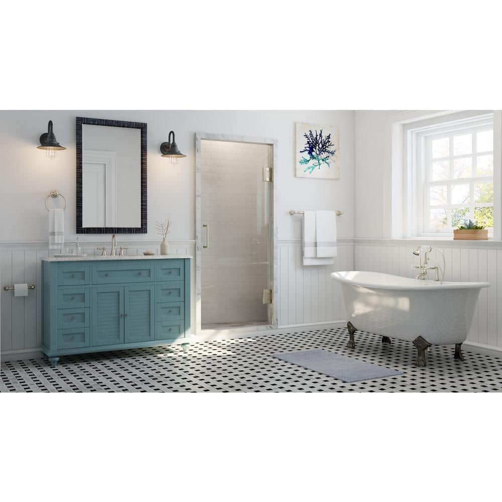 Polished Chrome Double Handle Widespread Bathroom Faucet