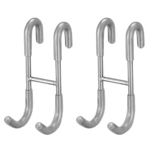 Beilala Coat Hooks Wall Mounted, 6 Pack Brushed Stainless Steel Door Hooks  Heavy Duty Single Wall Hook, Large J Metal Hook for Clothes Robe Towel Hat