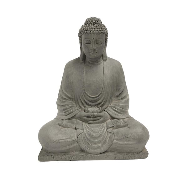 HI-LINE GIFT LTD. Meditating Buddha Statue 77127-M - The Home Depot