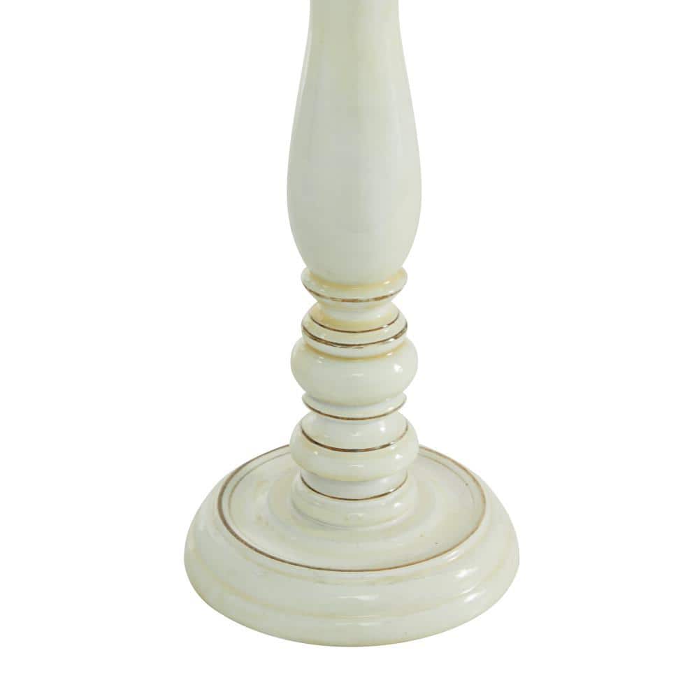Elegant Silver Aluminum 15.6'' Tabletop Candlestick Pair