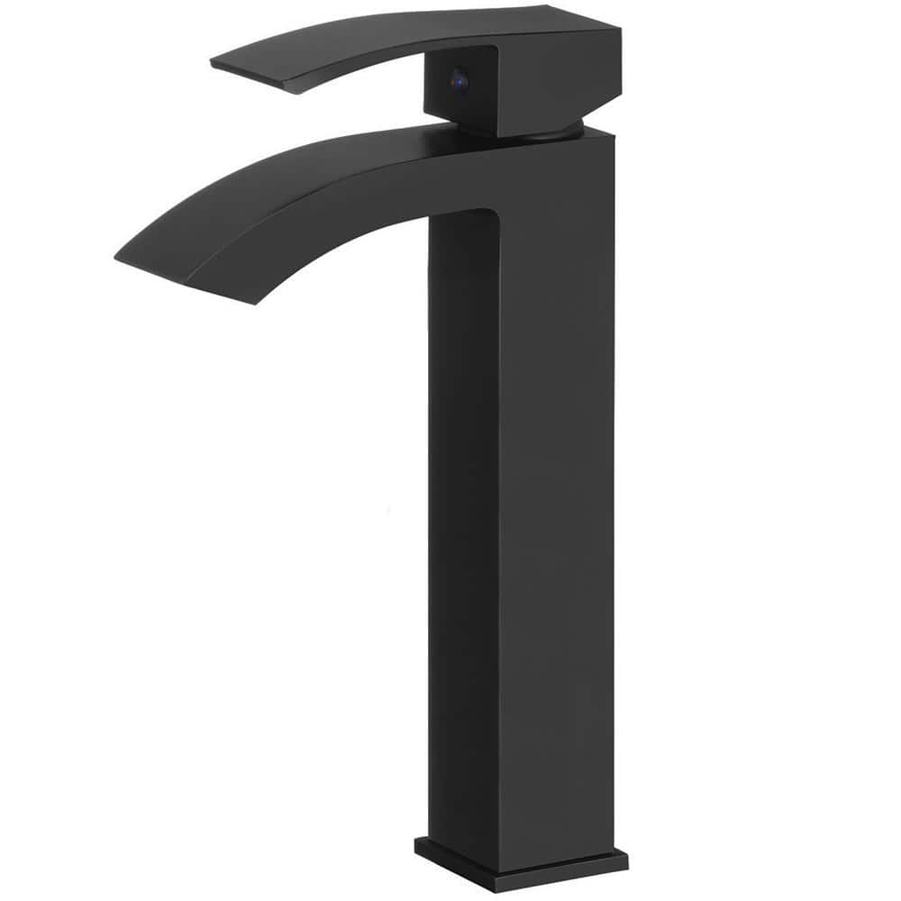 Steger Modern Watersaver Single Hole Single-Handle Bathroom Faucet in Matte Black price history on PriceWatchPro