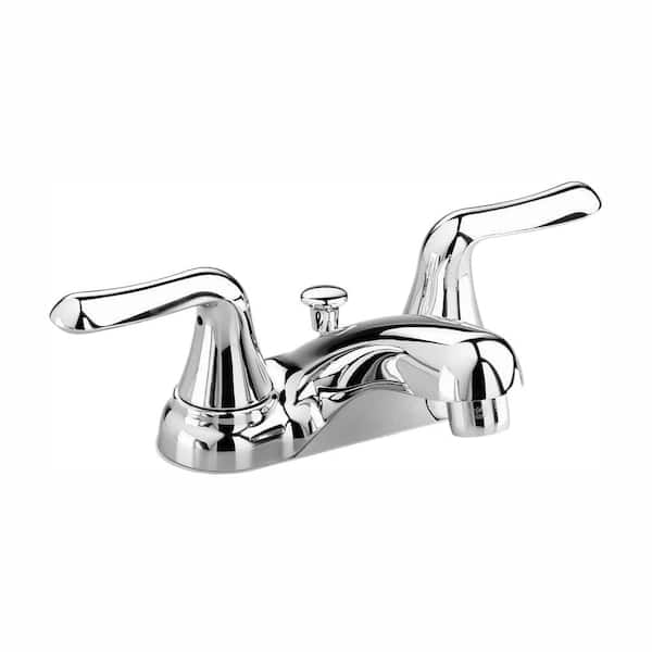 American Standard Colony Soft 4 in. Centerset 2-Handle Low-Arc Bathroom Faucet in Polished Chrome