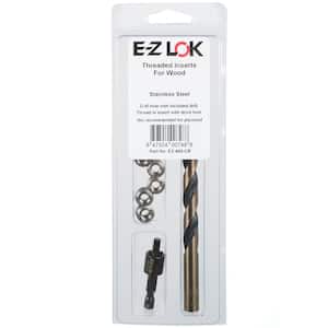 E-Z Knife Threaded Insert for Wood - Installation Kit - 1/4 in.-20 tpi - Stainless Steel