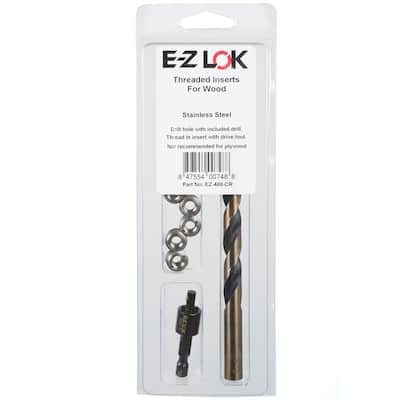 E-Z Lok EK20515 Helical Threaded Insert Kit 304 Stainless Steel #8-32 Thread ...