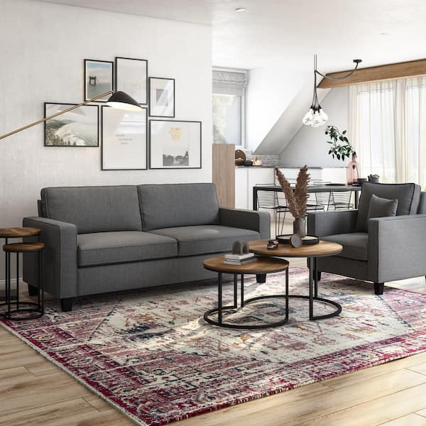 Rectangular Sofa And Accent Chair Set