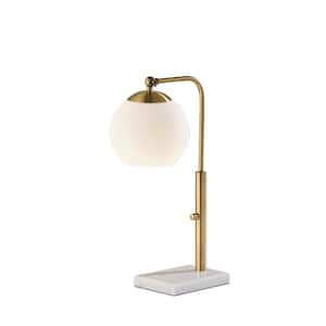 Remi 19 in. Antique Brass Table Lamp