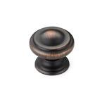 Sutton Collection 1-3/16 in. (30 mm) Brushed Oil-Rubbed Bronze Traditional Cabinet Knob