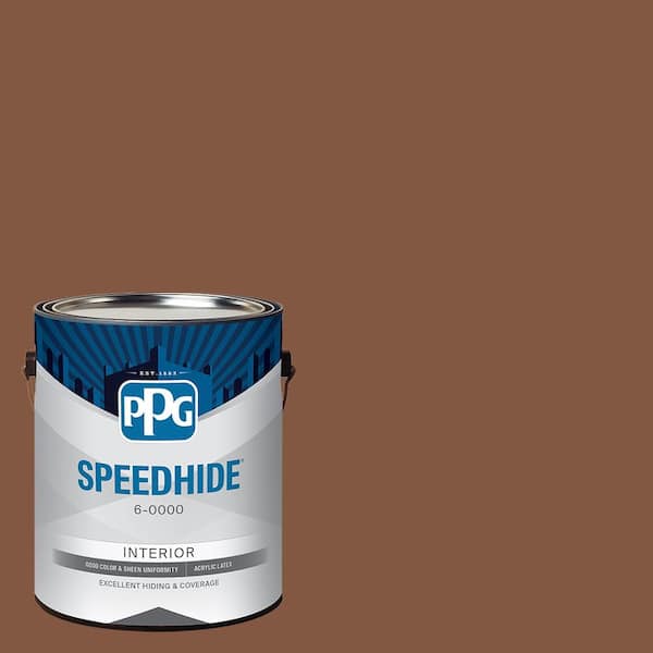 SPEEDHIDE 1 gal. PPG16-23 Tampico Brown Semi-Gloss Interior Paint