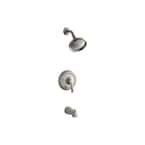 Fairfax 1-Handle 1-Spray 2.5 GPM Tub and Shower Faucet with Lever in Vibrant Brushed Nickel (Valve Not Included)