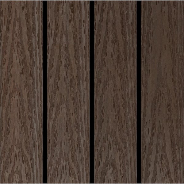 Veranda 10-Piece 1 ft. x 1 ft. Quick Deck Outdoor Composite Deck Tile in Brazilian Ipe