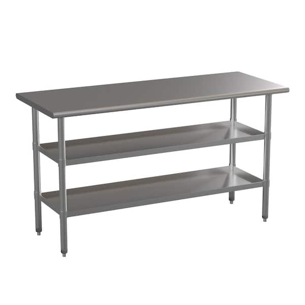 Carnegy Avenue Stainless Steel Metal 24 in. 4 Legs