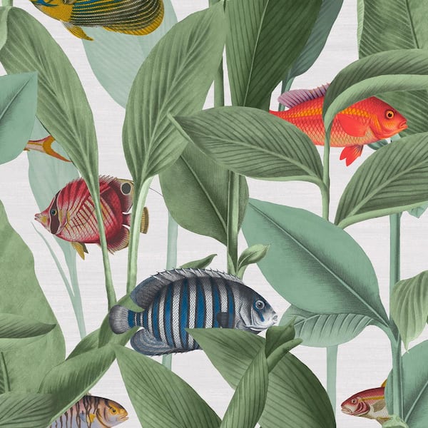 Graham & Brown Aquarium Lush Green Wallpaper
